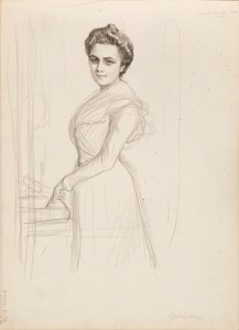Camille Vallery-Radot, boceto para retrato