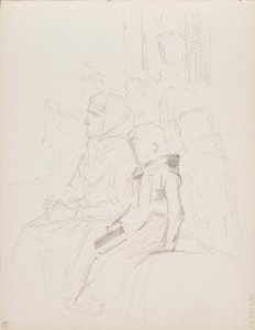 Servicio Divino en el archipiélago de Uusimaa, boceto de Albert Edelfelt