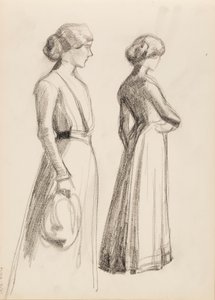 Dos personajes femeninos de Albert Edelfelt