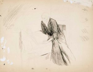 Dama recostada sobre cojines de Albert Edelfelt