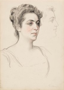 Boceto para un retrato de mujer de Albert Edelfelt