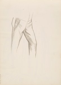 La parte inferior del cuerpo masculino de Albert Edelfelt