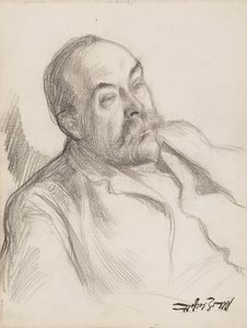 Retrato masculino de Albert Edelfelt