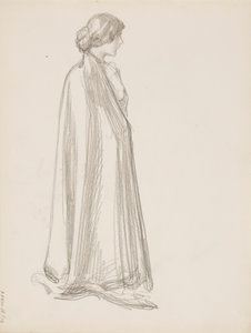 Mujer con capa de Albert Edelfelt