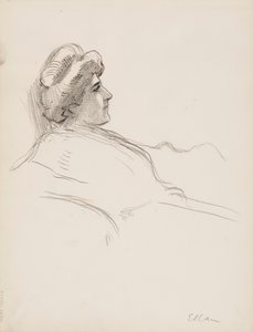 Perfil femenino (Ellan) de Albert Edelfelt