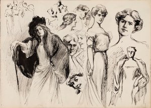 Cifras femeninas de Albert Edelfelt