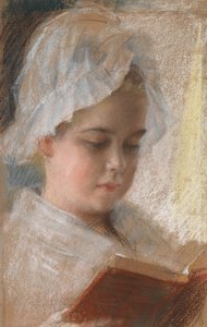 Retrato de Berta Edelfelt, boceto de Albert Edelfelt