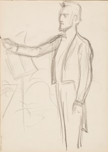 Robert Kajanus, boceto para retrato de Albert Edelfelt