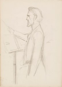 Robert Kajanus, boceto para retrato de Albert Edelfelt