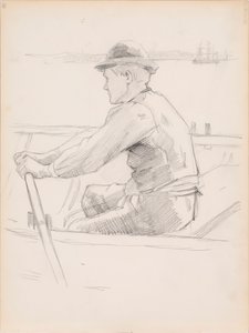 Boceto para el transporte del ataúd de un niño (El funeral de un niño)