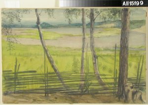 Paisaje de verano de Albert Edelfelt