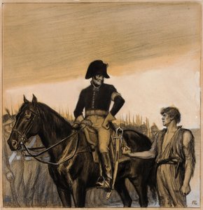 Este puño es mi protección (ilustración original para «Las aventuras del alférez Stål») de Albert Edelfelt