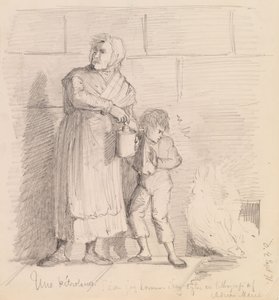 «Una Pétroleuse», boceto basado en una litografía de Adrien Marie