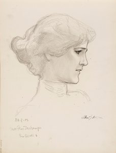 Sra. Flore Deschamps de Albert Edelfelt