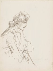 Mujer sentada de Albert Edelfelt