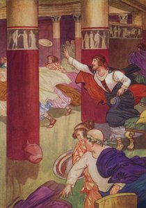 Shakespeare: Timón de Atenas (litografía en color) de Albert Edward Jackson