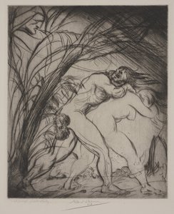 Expulsión (punta seca) de Albert Edward Sterner
