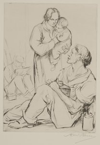Mediodía (grabado y punta seca) de Albert Edward Sterner