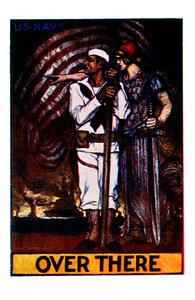 Cartel de la Marina de EE.UU. Primera Guerra Mundial: 