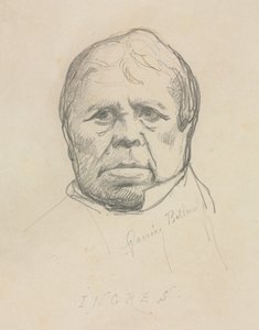 Retrato de Ingres de Albert Ernest Carrier Belleuse