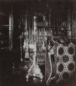 Capilla de la casa en la cabaña de Pedro el Grande en San Petersburgo, 1872 de Albert Felisch
