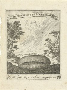 Paisaje con capullo Emblemas de amor moralizantes (título de la serie) Devises et emblesmes d