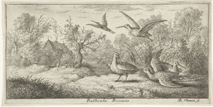 Paisaje con becadas Rústica. Porque. (título en el objeto) Libro de aves (título de la serie) Livre d
