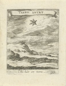 paisaje con estrella Emblemas de amor moralizantes (título de la serie) Devises et emblèmes d