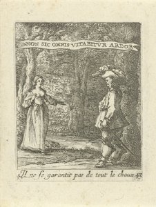 hombre y mujer en el bosque Emblemas de amor moralizantes (título de la serie) Devises et emblesmes d