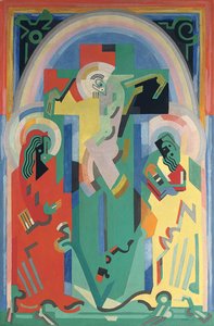 Crucifixión, c.1935 (óleo sobre lienzo) de Albert Gleizes
