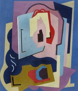 Los dos elementos rítmicos; Les Deux Elements Rythmes, c.1923 (gouache sobre papel) de Albert Gleizes