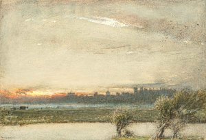 Castillo de Arundel, Sussex (acuarela) de Albert Goodwin