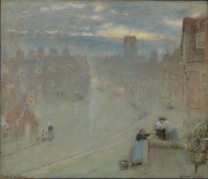 Bewdley on Severn de Albert Goodwin