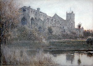 Christchurch, Hampshire de Albert Goodwin
