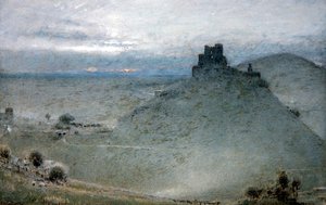 Castillo de Corfe de Albert Goodwin