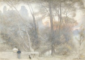 Castillo de Corfe de Albert Goodwin