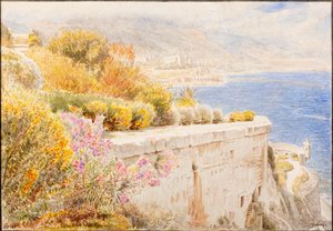 Mónaco (acuarela) de Albert Goodwin