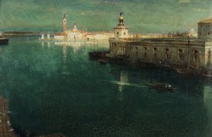 San Giorgio desde los tejados, 1905-1906 de Albert Goodwin