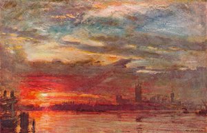 Atardecer en Westminster, 1900