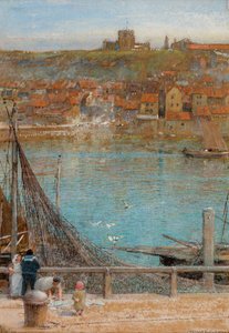 Whitby, sin fecha (acuarela, gouache sobre papel) de Albert Goodwin