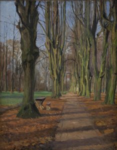 Una avenida en Søndermarken. Frederiksberg de Albert Gottschalk