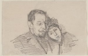 Retrato del abogado Hartvigson y su hija de Albert Gottschalk