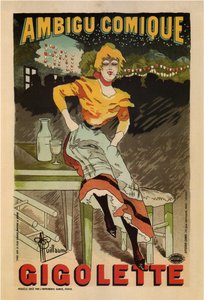 Ambigu Comique, Gigolette, 1896 de Albert Guillaume