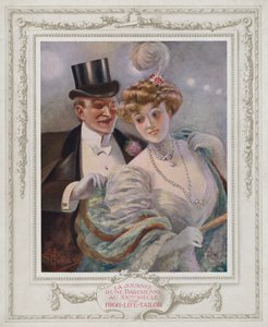 Belle Époque París, Dama de moda con su admirador de Albert Guillaume