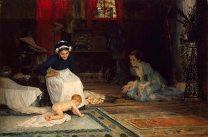 En la guardería, 1885 de Albert Gustaf Aristides Edelfelt