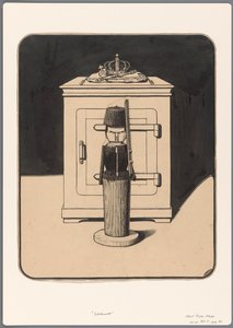 Diseño para una caricatura política: El centinela de madera
