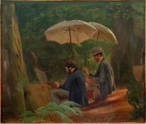 Dos artistas trabajando de Albert Hendschel