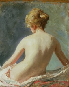 Desnudo femenino (óleo sobre tabla)