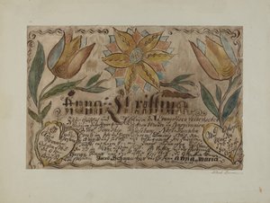 Certificado de nacimiento alemán de Pensilvania, c. 1939 de Albert J. Levone