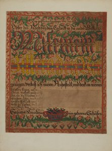 Certificado de defunción alemán de Pa., c. 1937 de Albert J. Levone